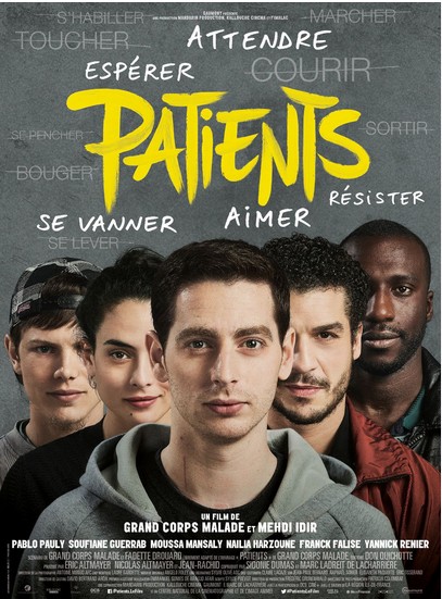 Photo affiche officielle du film Patients racontant l'histoire de Grand Corps Malade sorti en 2016